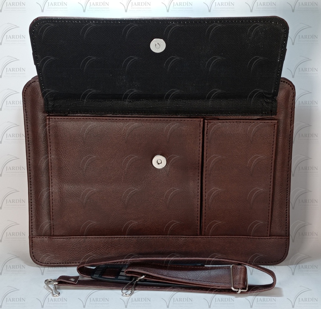 PORTAFOLIO PT-16 DOS BOLSAS C/TAPA CORRIDA