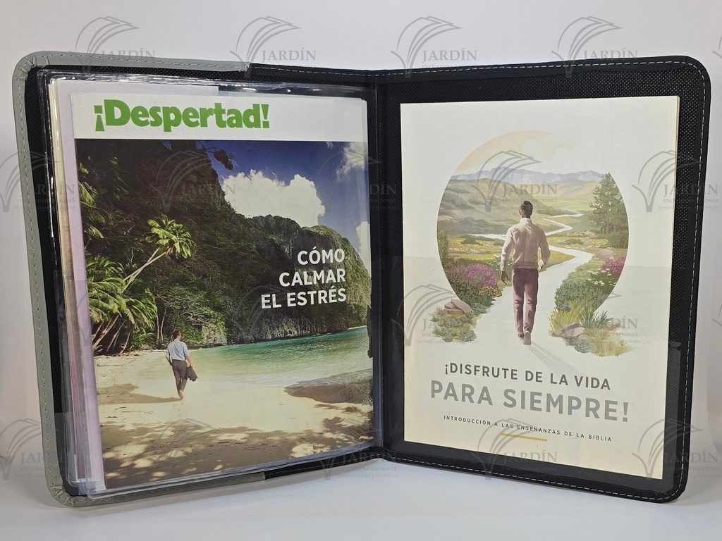 CARPETA COSIDA NO HAY VIDA MEJOR GRABADO COMBINADA