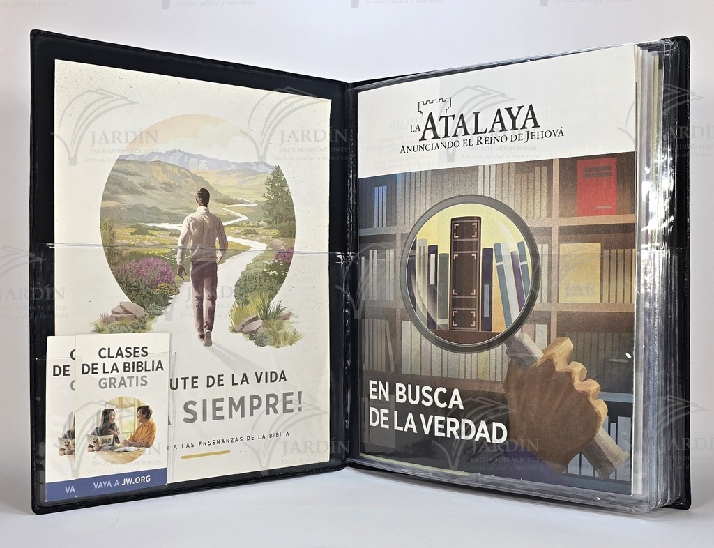 CARPETA LISA JW GRABADO C/MICA P/TARJETA  CALIFORNIA