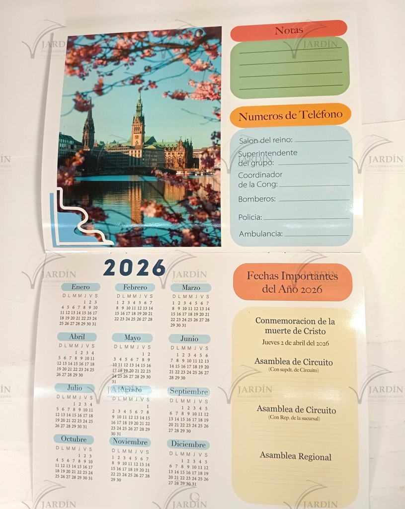 CALENDARIO TEOCRÁTICO 2026