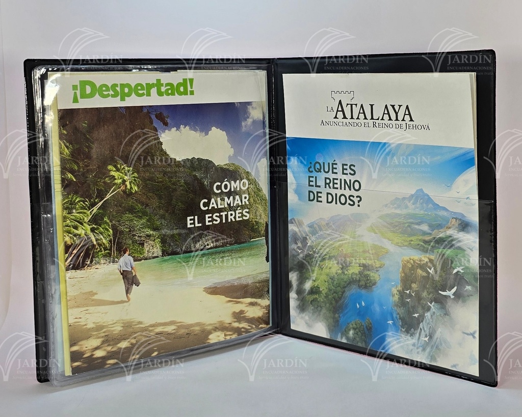 CARPETA P/REVISTAS Y TARJETA DE CONTACTO SELLADA NO HAY VIDA MEJOR COMBINADA