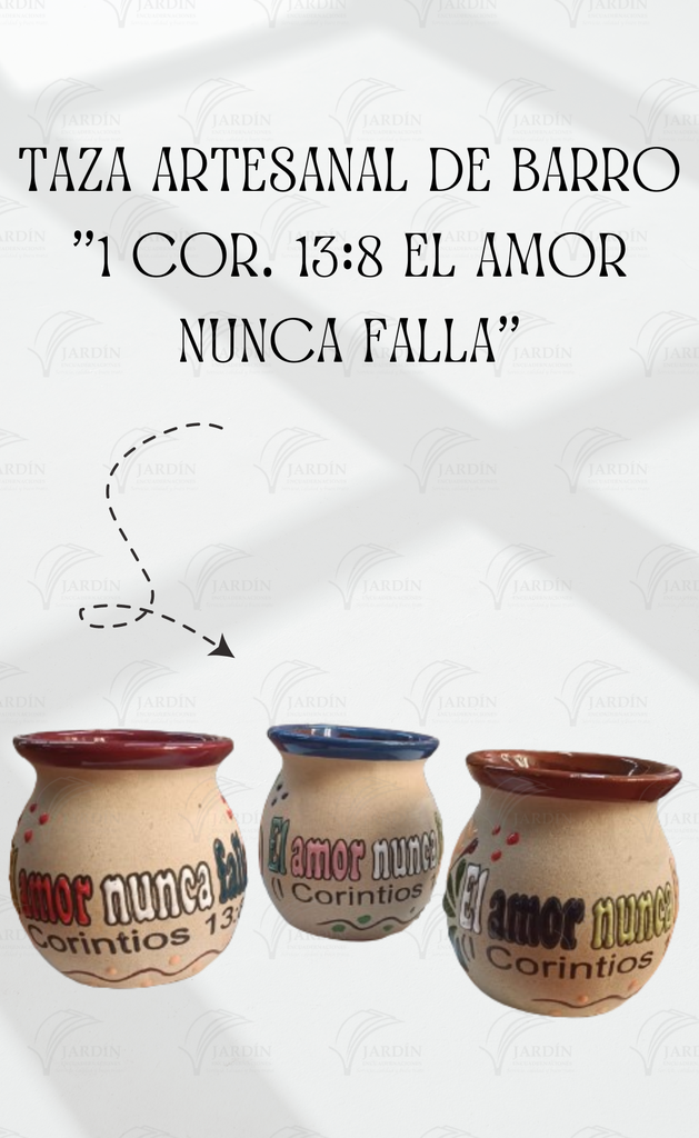 TAZA ARTESANAL DE BARRO (MICHOACANA)