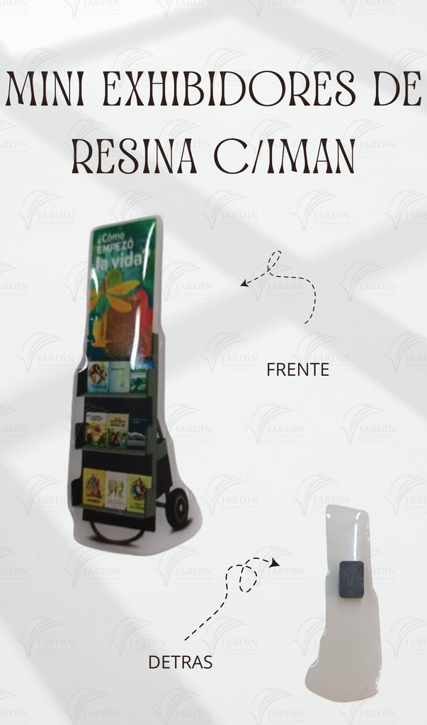 MINI EXHIBIDOR C/IMÁN (MINI 3 X 8 CM)