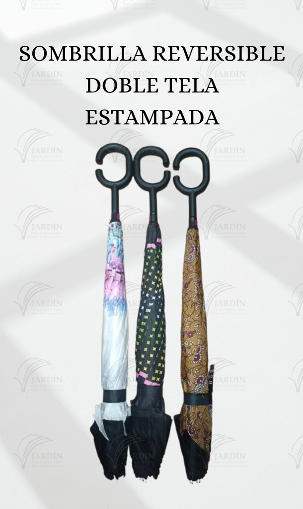 SOMBRILLA REVERSIBLE DOBLE TELA