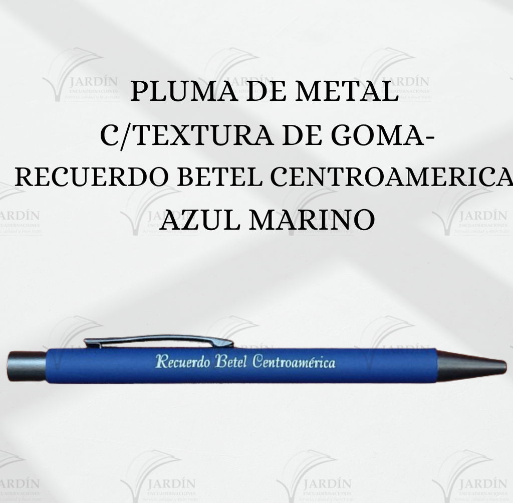 PLUMA DE METAL C/TEXTURA DE GOMA