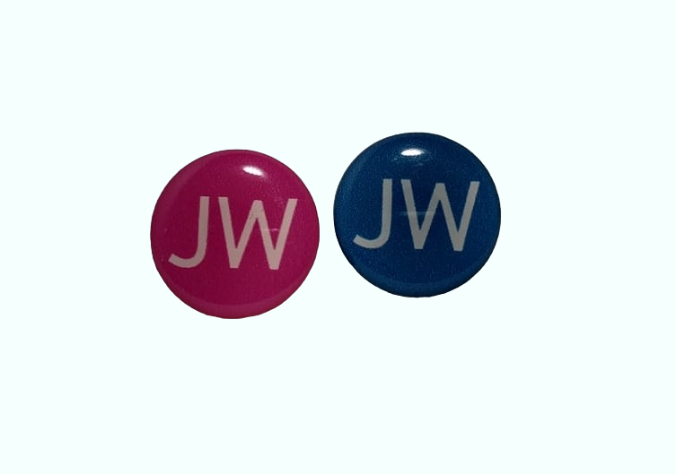 PIN DE RESINA REDONDO 3 CM GRANDE JW