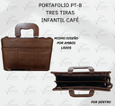 PORTAFOLIO PT-8 TRES TIRAS