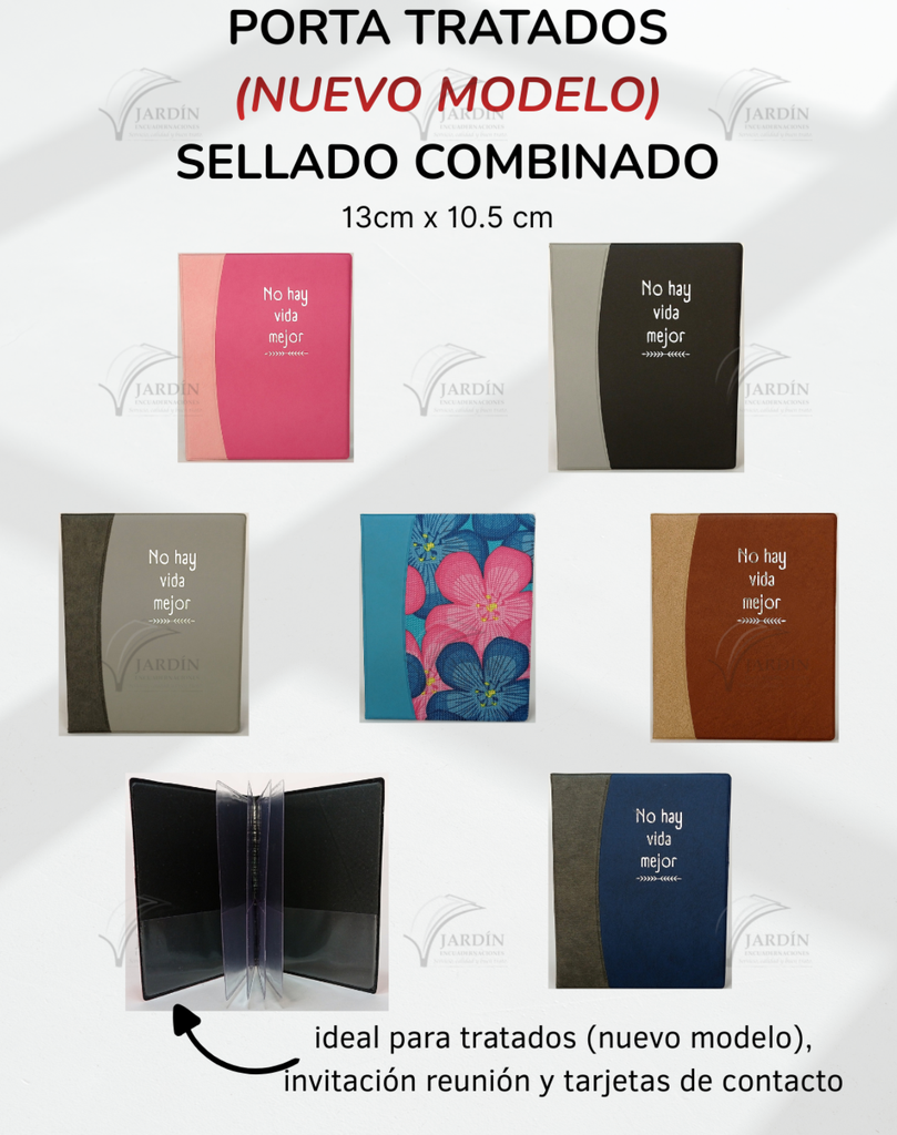 PORTA TRATADOS SELLADO GRABADO NO HAY VIDA MEJOR COMBINADO (NUEVO MODELO)