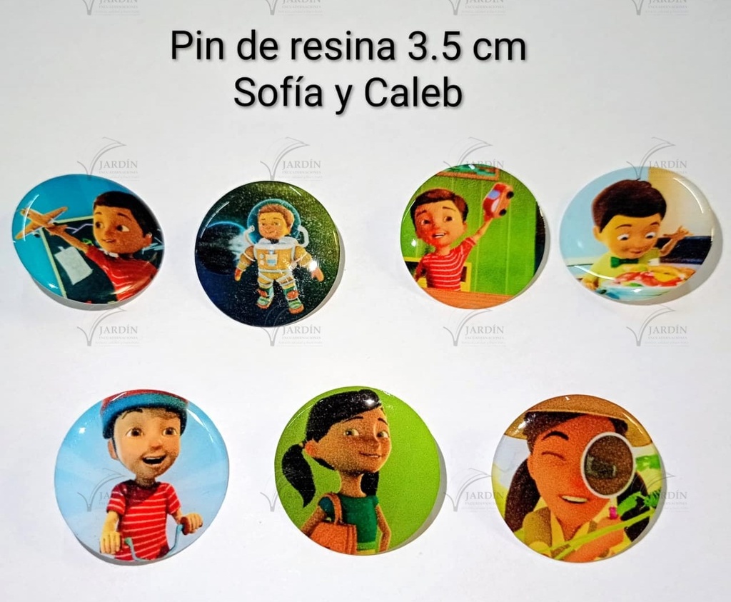 PIN DE RESINA 3.5 CM