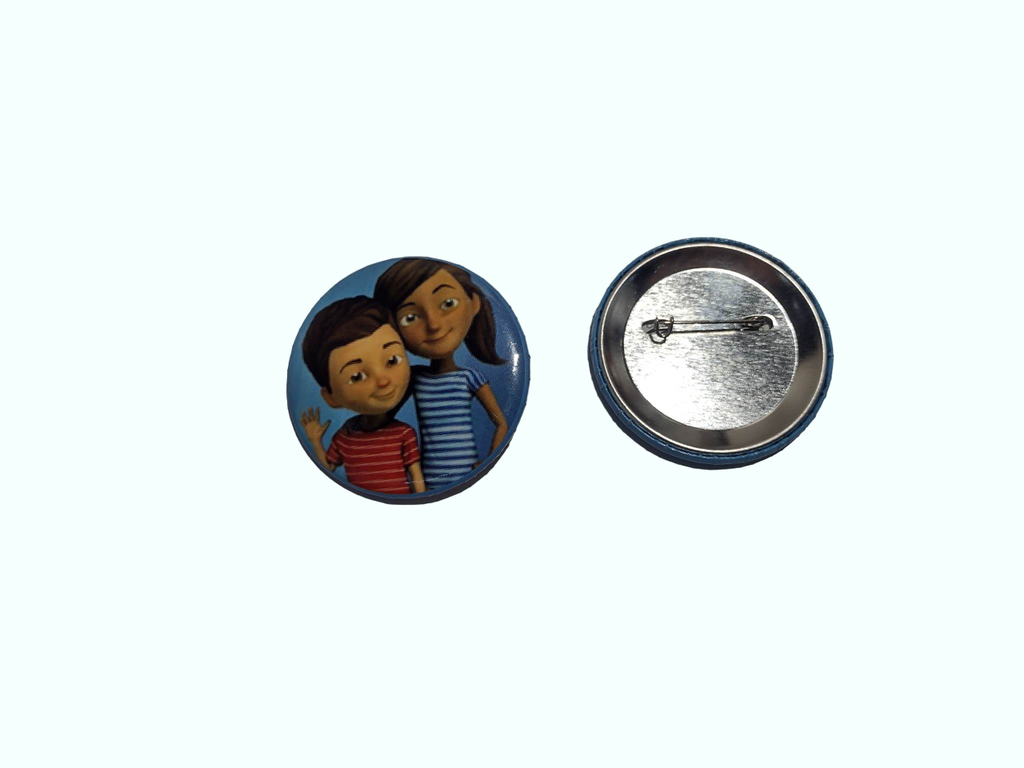 BOTON GRANDE SOFÍA Y CALEB (5.5 CM)