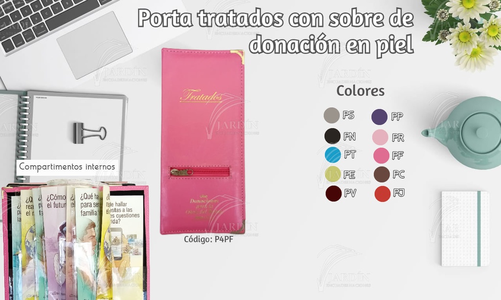 PORTA TRATADOS PIEL C/SOBRE DONACIÓN