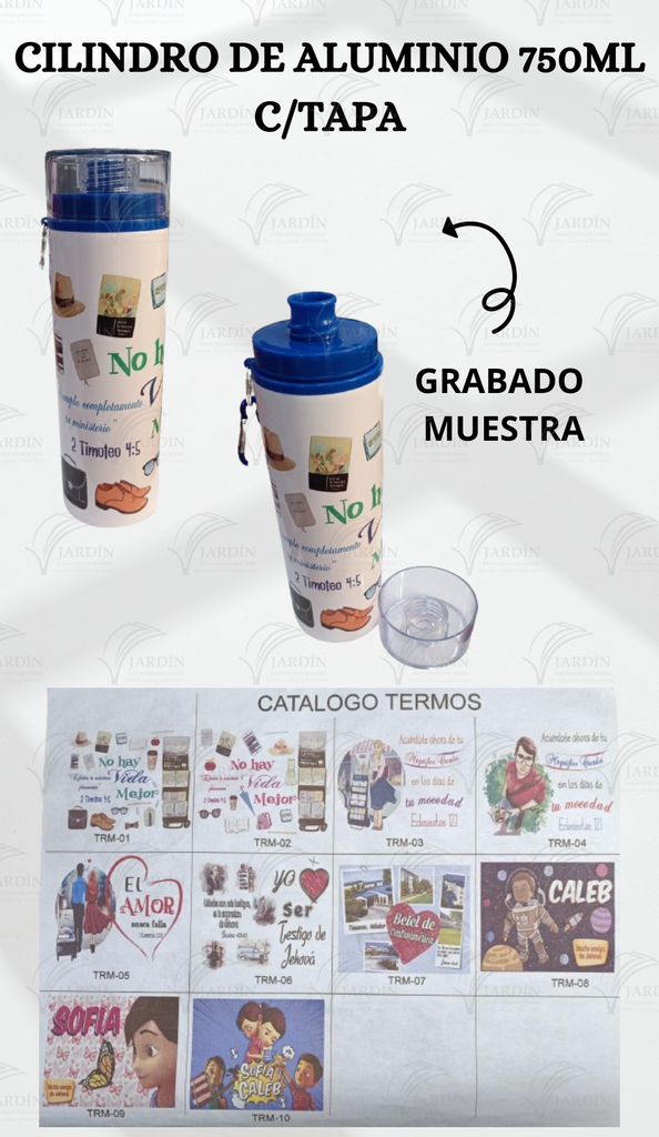 CILINDRO DE ALUMINIO 750 ML C/TAPA