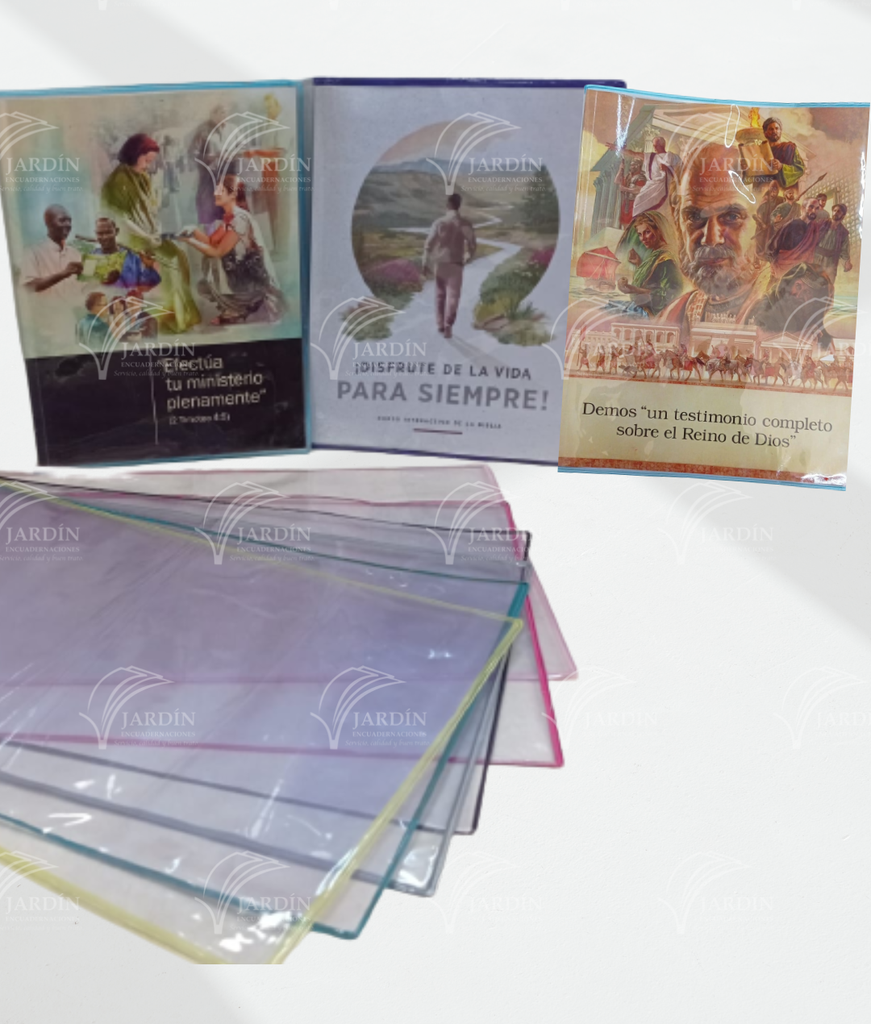 FORROS PARA LIBROS GRANDES (DISFRUTE, SEAMOS VALIENTES) TRANSPARENTE