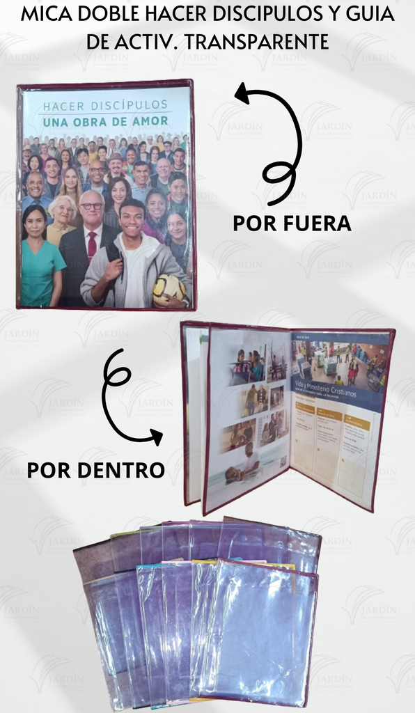 MICA DOBLE HACER DISCIPULOS Y GUIA DE ACTIV. TRANSPARENTE