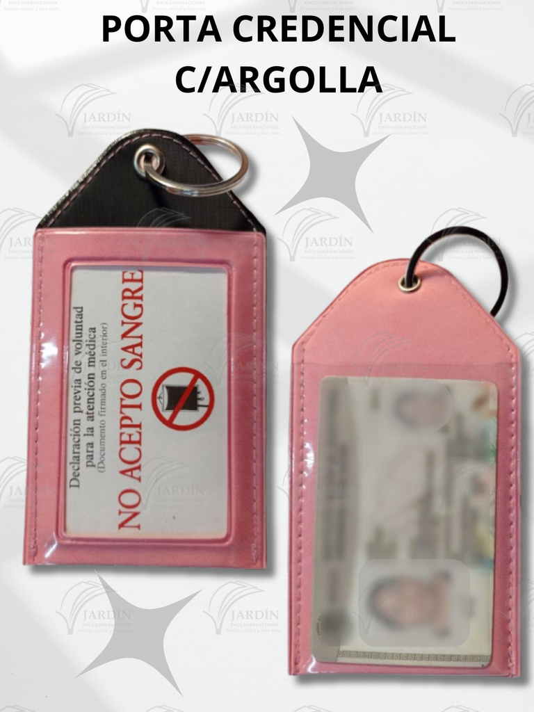PORTA CREDENCIAL C/ARGOLLA - CALIFORNIA