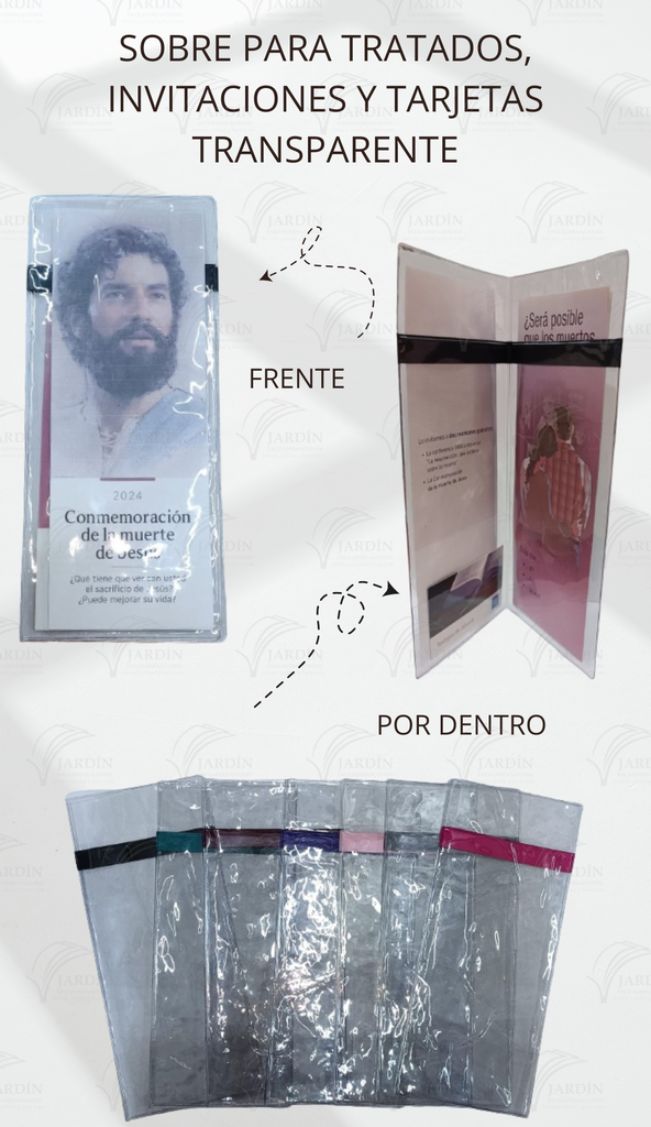 SOBRE PARA TRATADOS, INVITACIONES Y TARJETAS - TRANSPARENTE