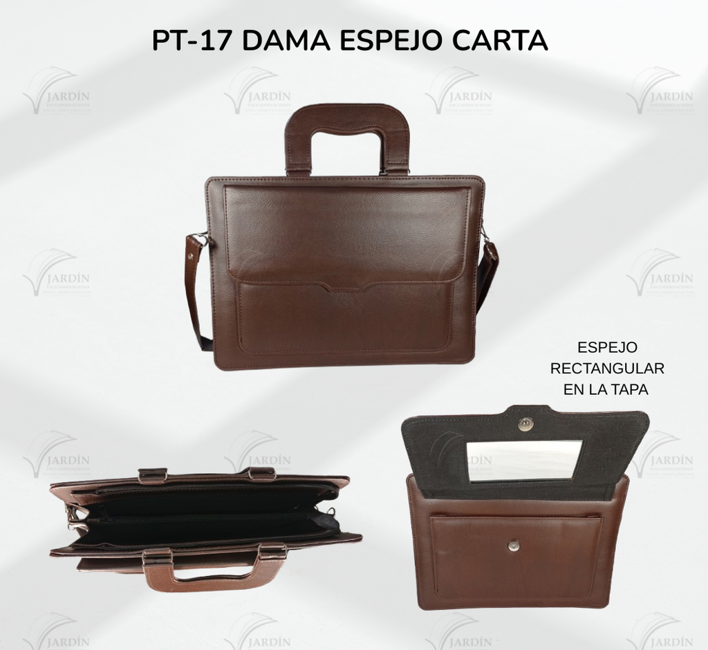 PORTAFOLIO PT-17 DAMA ESPEJO CARTA (36 X 26 CM)