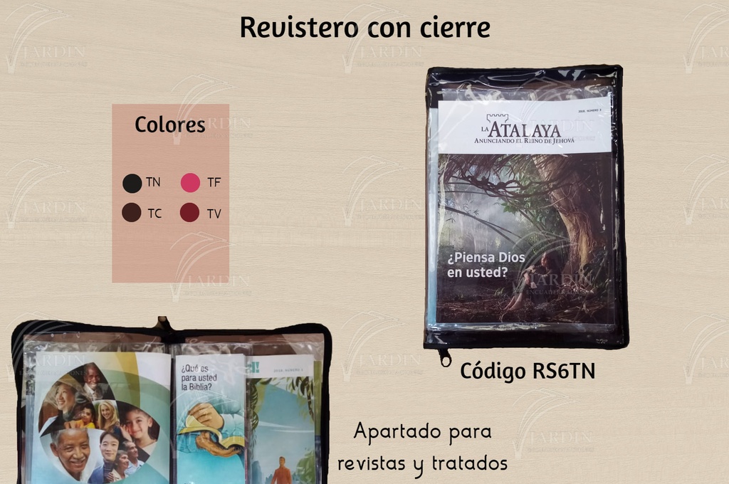 REVISTERO TRANSPARENTE CON CIERRE