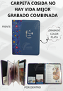 CARPETA COSIDA GRABADO NO HAY VIDA MEJOR  COMBINADA