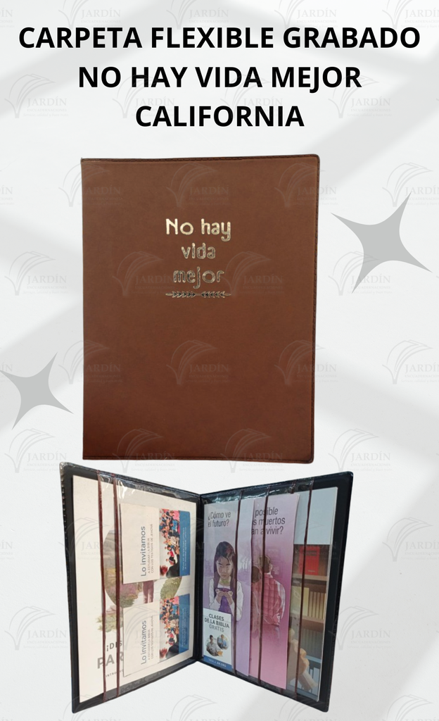 CARPETA FLEXIBLE GRABADO NO HAY VIDA MEJOR CALIFORNIA
