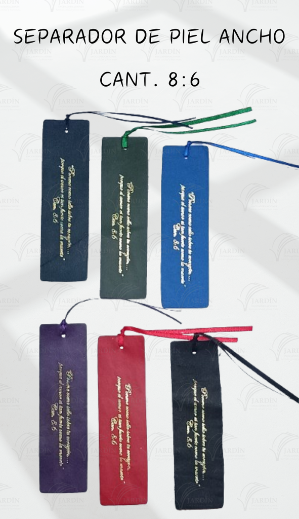 SEPARADOR DE PIEL ANCHO DIFERENTES TEXTOS