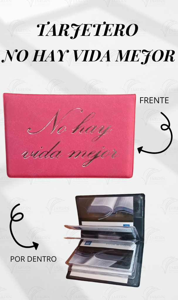 TARJETERO NO HAY VIDA MEJOR GRABADO CALIFORNIA