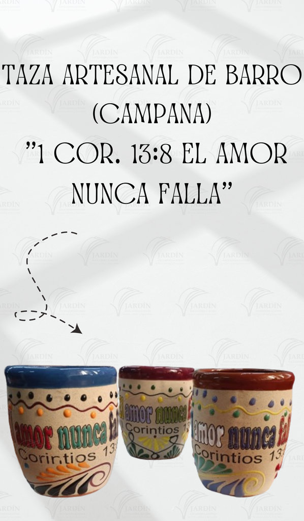 TAZA ARTESANAL DE BARRO (CAMPANA)