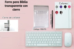 FORRO BIBLIA MEDIANA C/CIERRE TRANSPARENTE