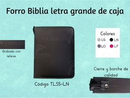 FORRO BIBLIA GRANDE C/CIERRE DE CAJA RELIEVE CALIFORNIA