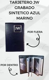 TARJETERO JW GRABADO SINTÉTICO