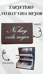 TARJETERO NO HAY VIDA MEJOR GRABADO CALIFORNIA