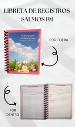 LIBRETA DE REGISTROS DE CASA ENGARGOLADA 70 H. ( 11 X 14 CM)