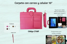 CARPETA CON CORREA Y CELULAR Y TABLET (IND.)