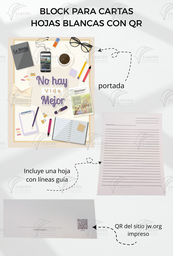 [BLOCK-QRB-100M] BLOCK PARA CARTAS "CODIGO QR" 100 HOJAS BLANCAS