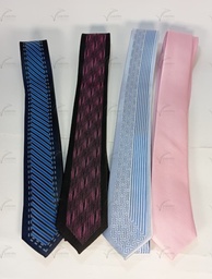 [CORB4-WW] CORBATA SLIM C/ESTAMPADO COLORES VARIOS