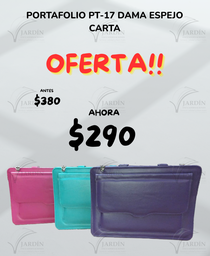 PORTAFOLIO PT-17 DAMA ESPEJO CARTA (36 X 26 CM)