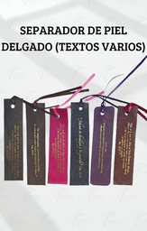 SEPARADOR DE PIEL DELGADO TEXTOS