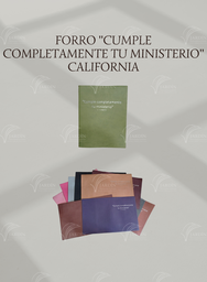 FORRO CUMPLE COMPLETAMENTE TU MINISTERIO GRABADO CALIFORNIA