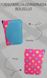 FORRO BIBLIA DE BOLSILLO C/CIERRE DE CAJA RELIEVE COMBINADA