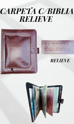 CARPETA CON BIBLIA RELIEVE