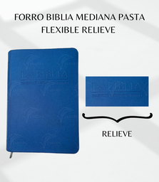 FORRO BIBLIA MEDIANA PASTA FLEXIBLE RELIEVE CALIFORNIA