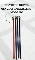 [CINT-1] CINTURÓN DE PIEL GENUINA P/CABALLERO-MOD.LISO