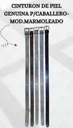 [CINT-2] CINTURÓN DE PIEL GENUINA P/CABALLERO-MOD.MARMOLEADO
