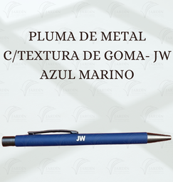 PLUMA DE METAL C/TEXTURA DE GOMA