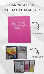 CARPETA LISA NO HAY VIDA MEJOR C/MICA P/TARJETA CALIFORNIA
