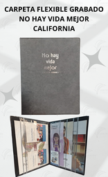 CARPETA FLEXIBLE GRABADO NO HAY VIDA MEJOR CALIFORNIA