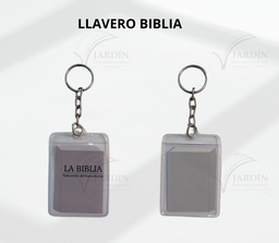 [L2V-B] LLAVERO BIBLIA TRANSPARENTE